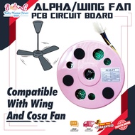 Alpha Ceiling Fan PC Board IR/3S /Alpha Receiver Board/ Suitable For All Wings and Cosa Model