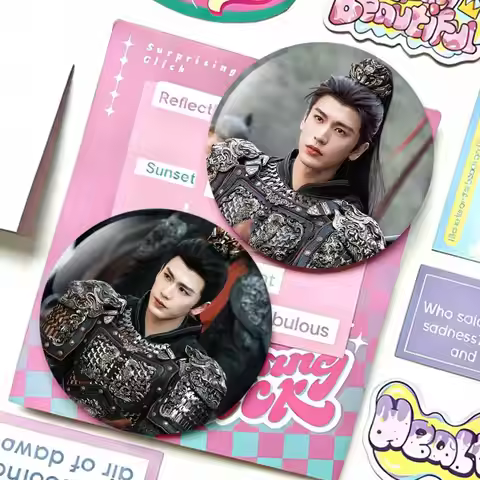 The TV series Pursuit of Jade X-Xie Zheng Z-Zhang Linghe Badges 25 32 44 58 75 mm Round Fans Collect
