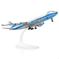 QIYUMOKE Air Force One 1/300 Die-Cast Metal Airplane Model with Stand for Boeing747 VC-25A Alloy Mod