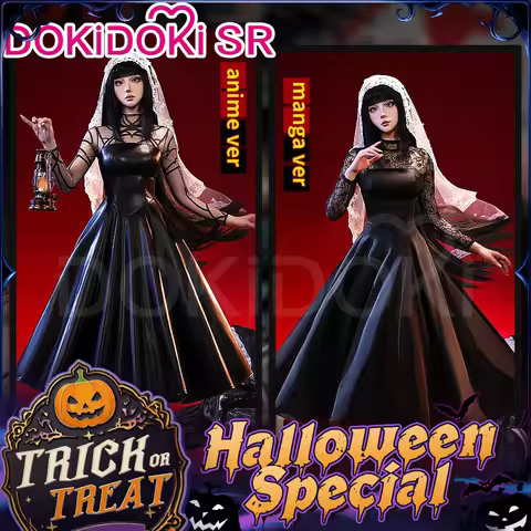 【Ready For Ship】Osaragi Cosplay Costume Manga Anime DokiDoki-SR Women Halloween Black Dress Costume 