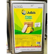 5kg **Julie's Finger Lemon Biscuit / Biskut Lemon Jari ( Tiada Tin Deposit )