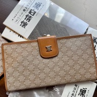Celine中古米花長銀包