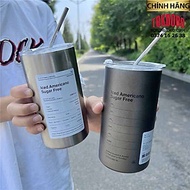 Ly Giữ Nhiệt 600ml Inox Cao Cấp Không G - Cốc Uống Nước Giữ Nhiệt Có Ống Hút Siêu Tiện Lợi Chính Hãn