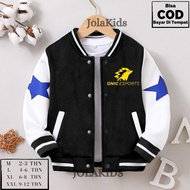 Varsity Jaket Baseball Anak ONIC & ALTER EGO E-SPORT Jacket Sweater Anak Laki Laki Perempuan