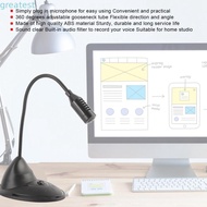 GREATMY Wired Microphone, Adjustable Tube Directivity Omnidirectional Microphone, Flexible 3.5mm Plu