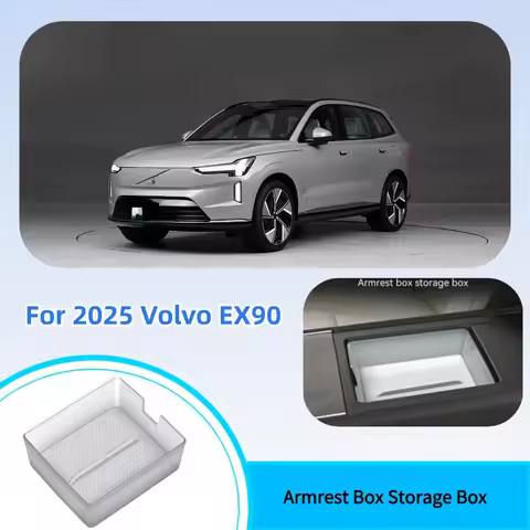 For 2025 Volvo EX90 Armrest Box Storage Box, Center Console Organizer Tray, Car Interior Accessories