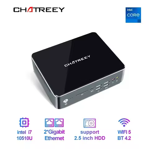 Chatreey KC10 mini pc i7 10510U i5 10210U Nvme SSD Windows 11 gaming desktop computer 2xGigabit Ethe