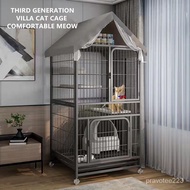 Spacious and luxurious 3-4 storey indoor cat villa large double-decker cat cage with canopy tent pet