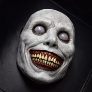 topeng seram hantu bomoh saka  Creepy Halloween Horror Mask Exorcist Smile Mask Evil Face Costume Party Cosplay Props