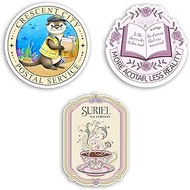 Set 3Pcs More Acotar Less Reality, Suriel Tea Company, Crescent City Postal Service Sticker Funny AC