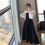 Vintage Long Sleeve Dress for Women, Vintage korean style, Vintage hijab Dress, Vintage Dress, K028
