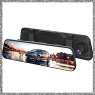 (GJFZ) Touch 9.66-Inch Square Screen 1080P HD Wifi Stream Media Rearview Mirror Dash Cam Car Recorde