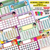 (Code SA - Religious School) Adjustable Class Time Table Timetable/ - Size A4
