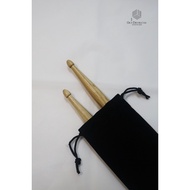 [Drumstick Pouch Drumstick Flannel Cover] Black/Gray Suitable for 24 Sections Drumstick Drumstick Co