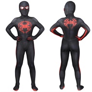 Cosplay Spider Man For Kids Miles Morales Superhero Spandex Zentai Jumpsuit Halloween Costume