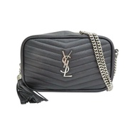 黑色 山形紋 牛皮 LOULOU MINI BAG 肩背包 612579【SAINT LAURENT YSL 聖羅蘭 】 612579