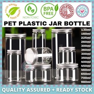 Momoyocraft Balang Plastik Botol Plastik Biscuit Container Plastic Plastic Bottle Jar Bekas Plastik 