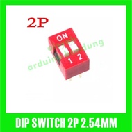 DIP SWITCH 2 PIN DIP SWITCH SLIDE 2X2PIN 2.54 MM DIP SWITH 2PIN