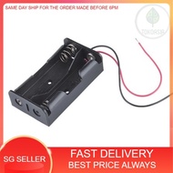 (Ready Stock) 18650 X 2 Cell Battery Case Holder Storage Box with Wire Leads for 18650 3.7V 7.4V Bat