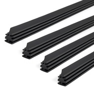 4PCS 6mm Universal Car 28inch Rubber Boneless Windshield Wiper Blade Replacement Rubber Strip Access