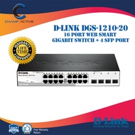 D-LINK DGS-1210-2016 Port Web Smart Gigabit Switch + 4 SFP Port