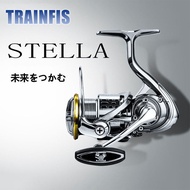 【TRAINFIS】 2023 SHIMANO New STELLA Spinning Reel 5.5:1 Reel memancing logam penuh No-gap Reel Spin Reel memancing berkelajuan tinggi (tidak asal)