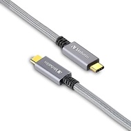 Verbatim CBCC32G2SLV1-A Heavy Duty USB Cable, 39.4 inches (100 cm), Type-C to C, USB 3.2, Gen2 x 2, 