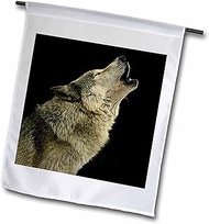 3dRose Timber Wolf-Garden Flag, 18 by 27-inch (fl_724_2), Varies