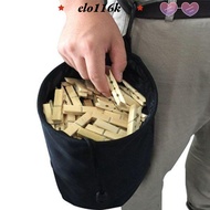 ELOK Clothes Peg Bag,  Cloth with Hook Storage Bag, Laundry Travel Clothes Peg Basket