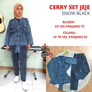 AMANDA SET CERRY BLAZER BAGGY PANTS SET JEJE ONE SET JEANS GBJ