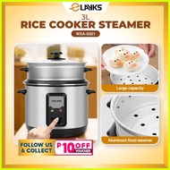 【hot sale】 Elayks 3L Large Capacity Rice Cooker Steamer and Non-stick Multifunction Cooker good for