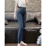 [Real photo] Beautiful C.D 2-button slim-leg jeans KLii jeans available