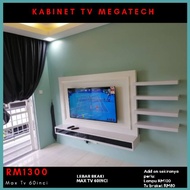 TV CABINET / KABINET TV 8 KAKI TERMASUK HANTAR DAN PASANG