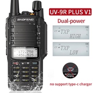 NEGHU Baofeng UV-9R PRO เครื่องชาร์จ V2แบบ Type-C V1วิทยุสื่อสารกันน้ำการอัพเกรด UV-9R บวกสองทางวิทย