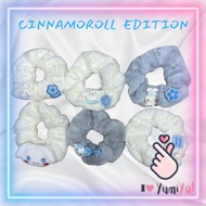 YumiYa Korean Cinnamoroll Pattern Scrunchie Hair Tie, Large, Soft, Fluffy, Aesthetic Fur