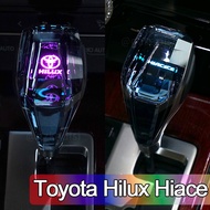 Toyota honda Hilux revo hiace commuter Crystal LED Gear Knob Crown 5d diamond  7 color LED Gear shift Knob LED Touch