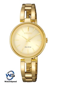 Citizen EM0632-81P Eco-Drive Gold Stainless Steel Ladies / Womens Watch