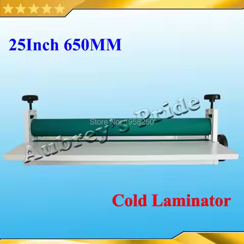 Free CP some Manual Metal 25.5Inch 650mm Cold Laminator Laminating Machine Photo Vinyl Protect Rubbe