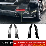 2021-2023 for BMW 4 Series G24 G26 420i 430i I4 M50 4-Door Gran Coupe Rear Side Bumper Spoiler Corne
