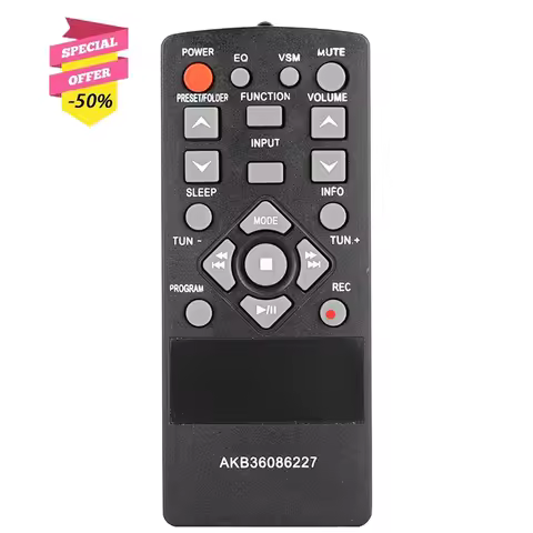 AKB36086227 Remote Control For Micro Hi-fi Audio System XA-S66F XA-S63F XA-14 XA-S14F XA-16 XA-S16F 