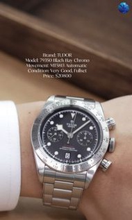 ⚫️抵玩價Tudor Black Bay Chronograph鋼圈計時✅- 79350🔥
二手中古 TUDOR 帝舵 Heritage Black Bay Chronograph 79350
-MT