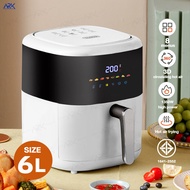 Meier หม้อทอดไร้น้ำมัน Airfryer ความจุ 5L ลมร้อน360° หม้ออบลมร้อน หม้ออบไร้น้ำมัน รับประกัน 2 ปี ตะแกรงที่ถอดออกได้ มัลติฟังก์ชั่น จอสัมผัส