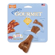 NYLABONE Puppy CHEW TOY GOURMET FEMUR BONE (BACON) - Regular