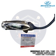 MODENAS ELIT 125 ELIT 150 P1 100% ORIGINAL MUFFLER ASSY EKZOS PIPE EXHAUST C12810060001