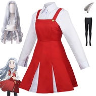 Anime Boku no My Hero Academia Season4 Eri Cosplay Costume Uniform Dress Halloween Costume Wig Horn 