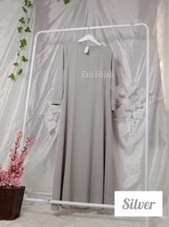 Manset Gamis Lengan Panjang Dress Busui Sleting Kekinian Bahan Jersy Premium Gamis Wanita Terbaru