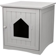 Litter Box Enclosure, Hidden Kitty Litter Box Cabinet, Furniture Style, Espresso-brown 19.84 Lbs