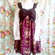 Axes Femme Floral Purple Dress