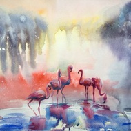 Original Painting Art Watercolor Painting Bird Artwork