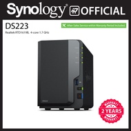 Synology DS223 (2GB) 2-Bay Server - Local Distributor Warranty